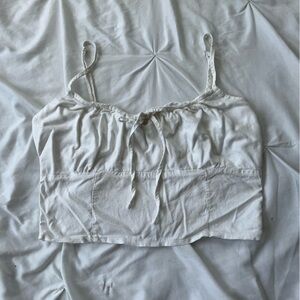 White Sleeveless Top